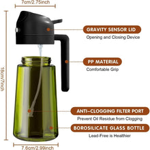 Cargar imagen en el visor de la galería, Pulverizador para aceite de oliva 470ML perfecto para tus ensaladas y cocinar, incluso para AirFryer
