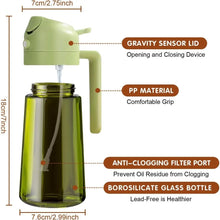 Cargar imagen en el visor de la galería, Pulverizador para aceite de oliva 470ML perfecto para tus ensaladas y cocinar, incluso para AirFryer
